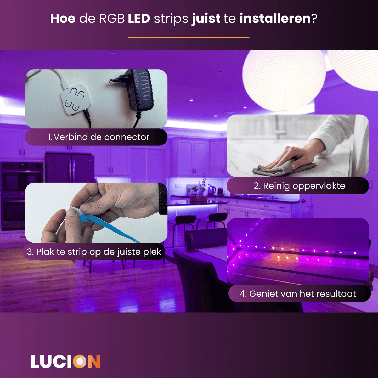 LEDKING® LED verlichting - Slimme led strip 5/10 meter RGBIC